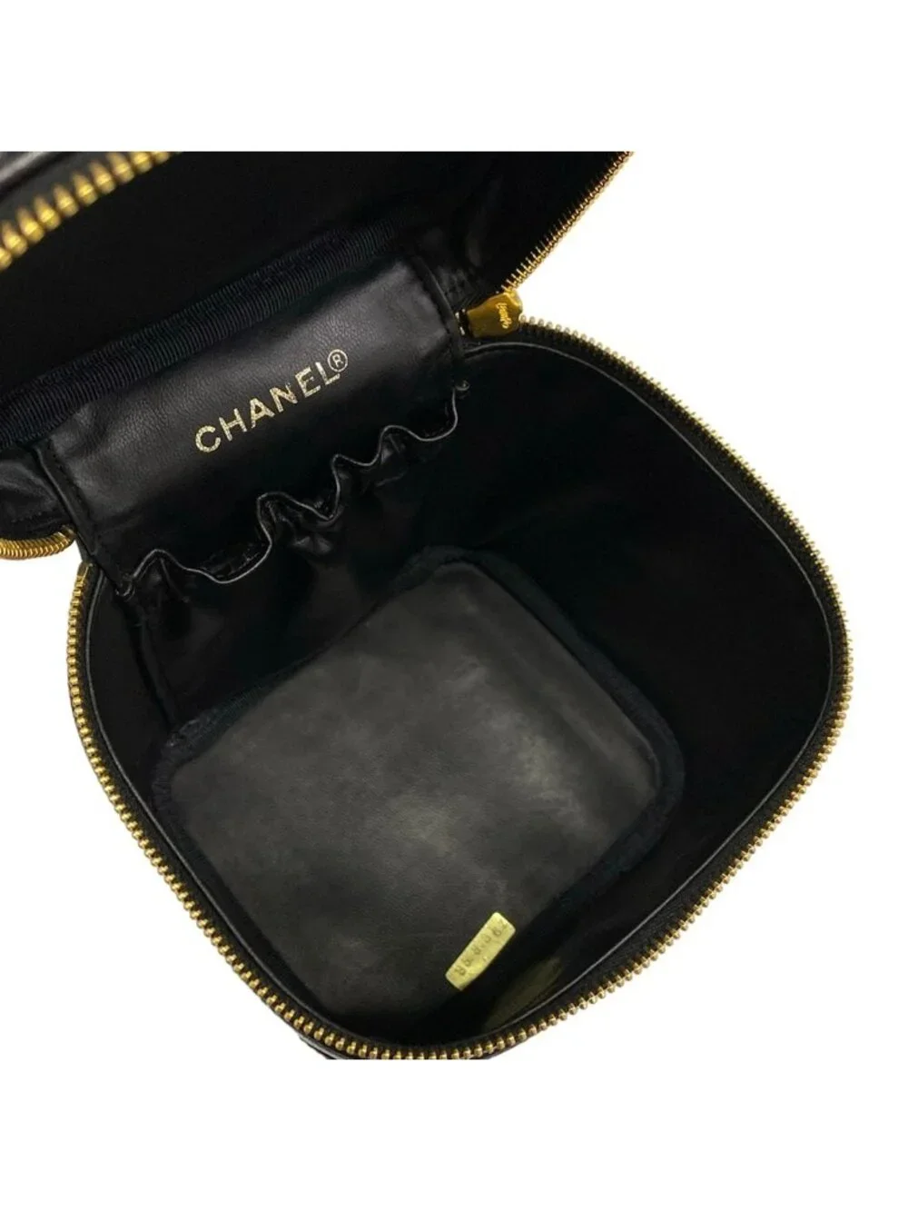 Chanel Vanity Bag Black Gold